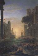 Claude Lorrain Port of Ostia with the Embarkation of St Paula (mk17) china oil painting reproduction